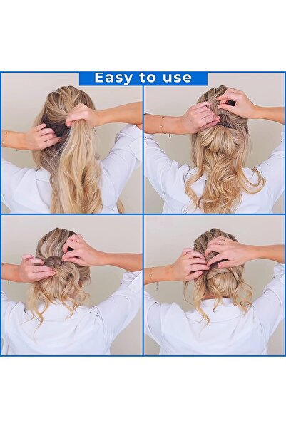 JZS U-Shaped Hair Pins & Bobby Pins Kit with Clear Storage Box (Brown)