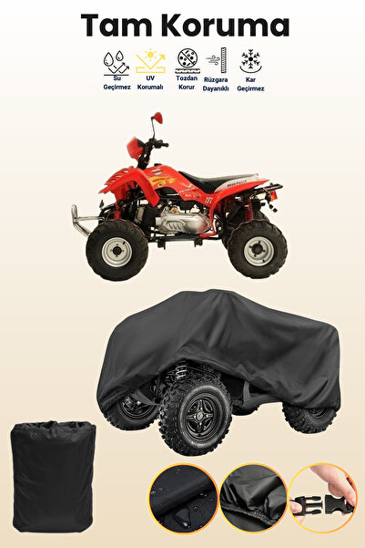 dokaca Black Asya Motor Discovery Atv Tarpaulin, Atv Protective Cover