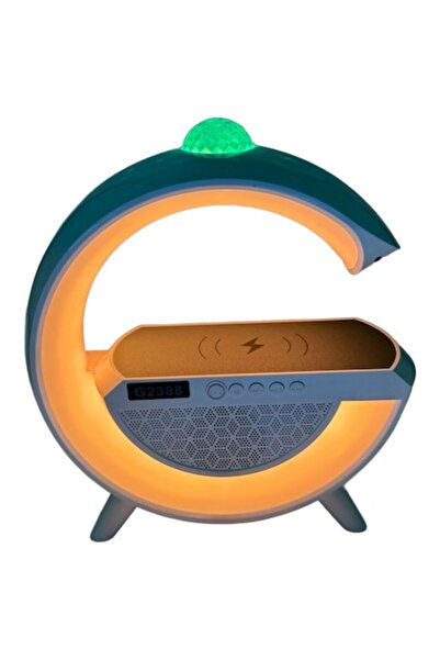 OEM Lampă decorativă multifuncțională G2388, RGB 7 culori, difuzor Bluetooth, încărcare wireless, alb, 25