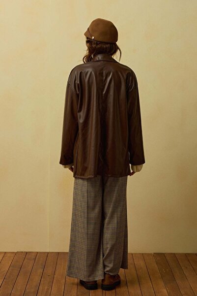 Ceylan Otantik Δερμάτινο μπουφάν Bitter Brown