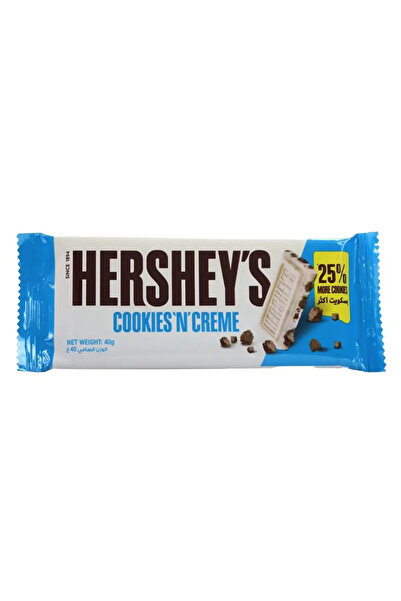 Hershey's بار هيرشي كوكيز آند كريم - ٤٠ جم - عبوة من ٣ قطع