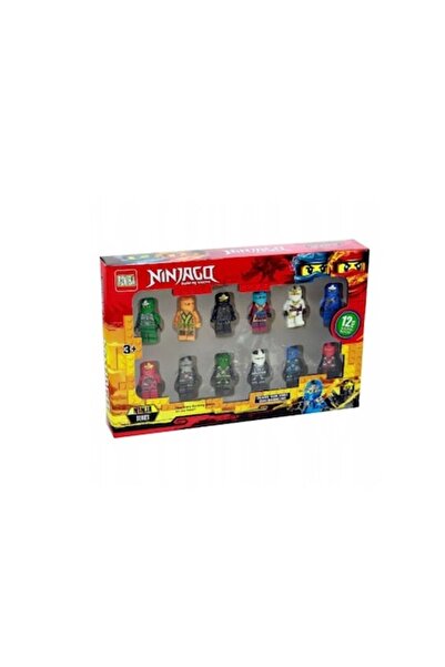 PICCGROVE® Set of 12 Ninjago figurines, plastic, multicolored