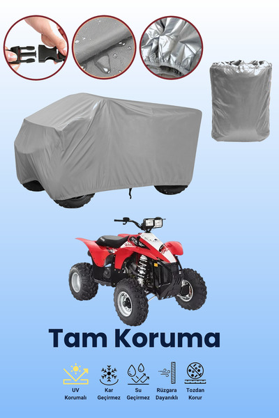 dokaca Grey P.Olaris Scrambler 500 Atv Cover, Atv Protective Cover