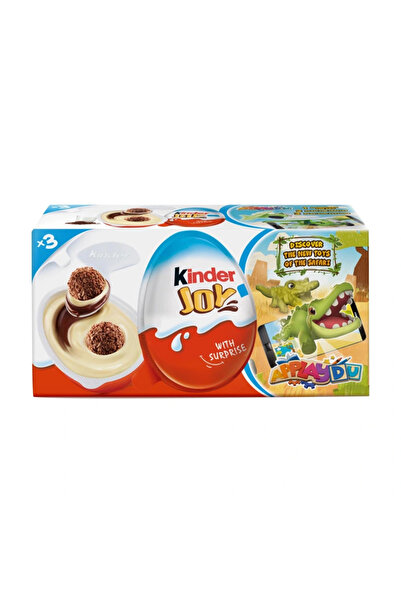 Kinder Joy Cocoa and Milk Cream Egg Chocolate With Surprise Unisex- 3X20gms Pack of 2