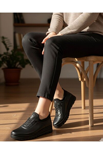 mustey Soft Leather Orthopedic Mother Shoes