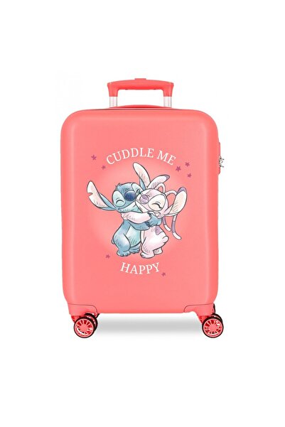 Disney Children's trolley, Stitch Cuddle me, ABS, small suitcase, coral, 38x55x20 cm