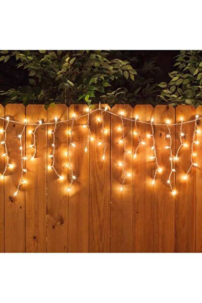 newnet Dekoratif Saçak Perde Led Aydınlatma İç/Dış Mekan 20 Metre Eklenebilir Fiş 8 Animasyonlu