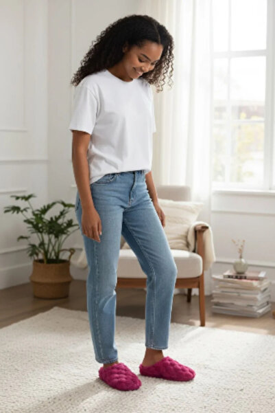 GEZER Soft Non-Slip Sole Plush Soft Home Slippers