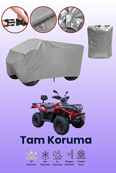 dokaca غطاء دراجة رباعية كوبا ألتيرا 350 باللون الرمادي، غطاء واقي للدراجة ال...