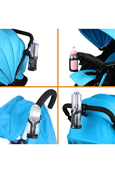 Generic Universal 2-Piece Water Bottle/Cup Holder for Stroller, Scooter, Bicycle and Wheelchair
