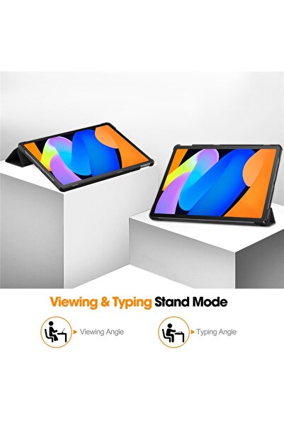 SKYDDAR INNOVATION Tablet case for Lenovo Idea Tab 11, with Multi-Angle stand, FoldPro, Black, set with sticker
