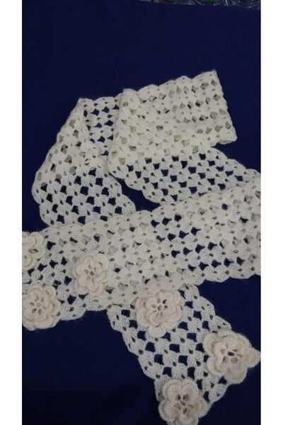 Papatyam 200 X 17 //Neck Scarf//Thin, Knitted from Alize Yarn //Neck Scarf