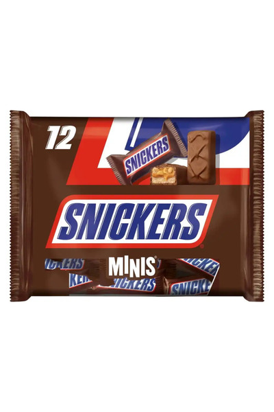 Snickers Minis Chocolate Bars, Milk Chocolate With Peanut- 227gms Pack of 2
