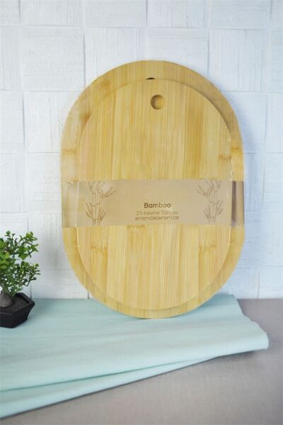 Bayev Bambu 700640 2-Piece Cutting Board Set - 34X24 30X20 Cutting Board