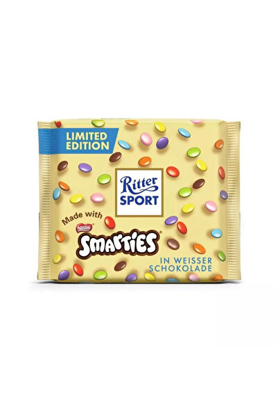Ritter Sport Limited Edition Smarties White Chocolate Bar- 100gms Pack of 2