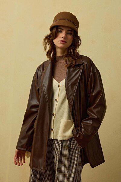 Ceylan Otantik Δερμάτινο μπουφάν Bitter Brown