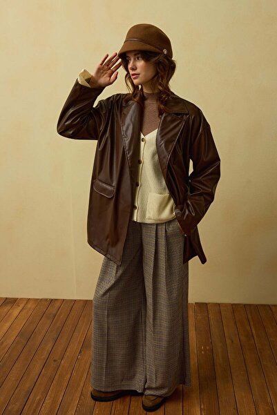 Ceylan Otantik Δερμάτινο μπουφάν Bitter Brown