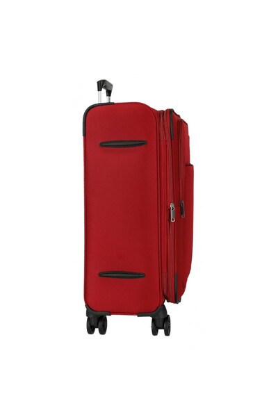 Movom Medium trolley, Atlanta, textile, expandable, TSA, red, 42x66x25 cm