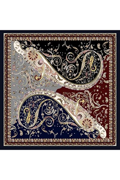 AFVENTE Φουλάρι με σχέδιο σκούρο μπλε