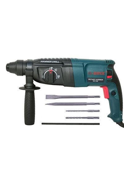 Brix مثقاب مطرقة دوارة 800 واط 26 مم أداة حفر خرسانية وبناء شديدة التحمل BXP-508