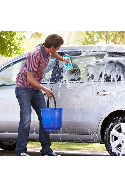 JZS Cleaning Brush for Bathroom Ergonomic Handle Green