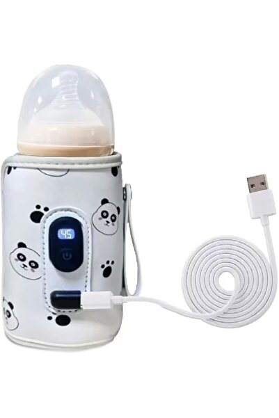 Generic حقيبة حرارية محمولة مزودة بمنفذ USB لزجاجات الأطفال مع شاشة رقمية