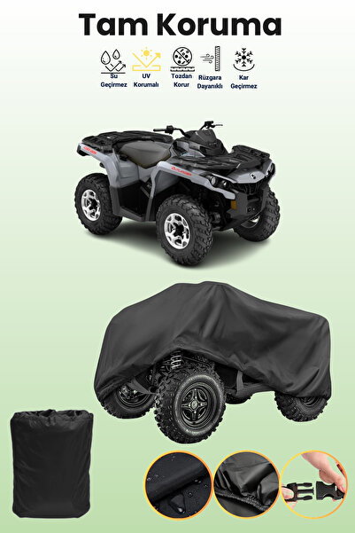 dokaca Black Can-Am Dps 650 Atv Cover, Atv Protective Cover