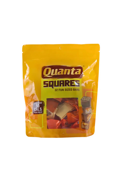 QUANTA مربعات متنوعة محشوة مغطاة بشوكولاتة الحليب الكريمية الغنية - 32 قطعة ب...