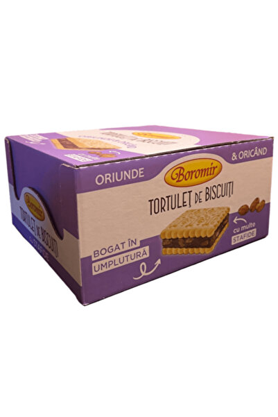 Boromir Cutie de prăjituri cu biscuiți și stafide, Boromir, 44 buc x 50 g