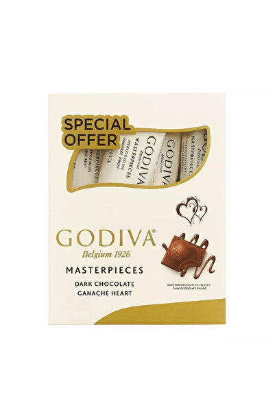 Godiva شوكولاتة داكنة من بلجيكا ١٩٢٦ ماستربيسز - ٤ قطع × ٣٠ غرام - عبوة من قطعتين