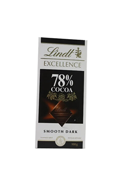 Lindt Excellence 78% Cocoa, Smooth Dark Chocolate - 100grams Pack of 2