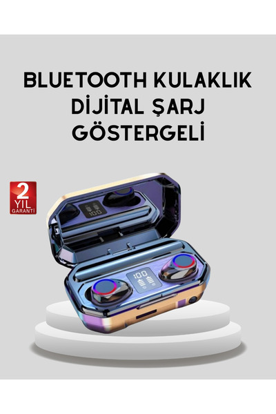 UCUZTEKNO Bluetooth Kablosuz Kulaklık 4 Saat Kullanım Şarj Kutulu Düşük Enerj...