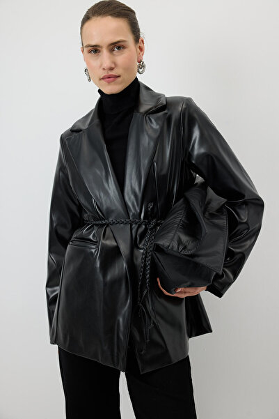 Touché Privé LEATHER BLAZER JACKET