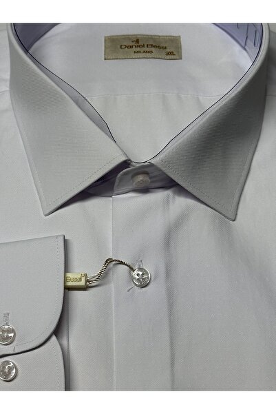 Daniel Bessi Μακρυμάνικο Regular Fit Oversize Ριγέ Κλασικό Ανδρικό Πουκάμισο με Τσέπες GML-490