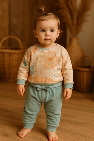 GMG Baby مجموعة علوية وسفلية للفتيات الصغيرات