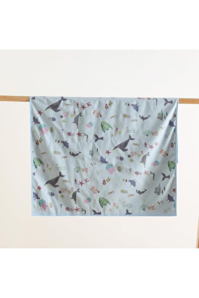 Generic Goodun Baby Changing Mat - Portable Waterproof Vegan Leather Changing Pad (Blue ND 01)