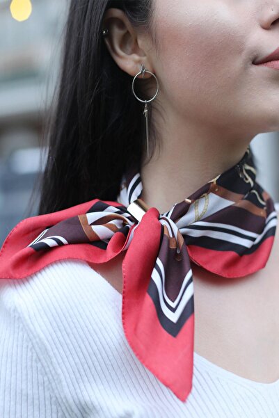 AFVENTE Φουλάρι με σχέδιο κόκκινο