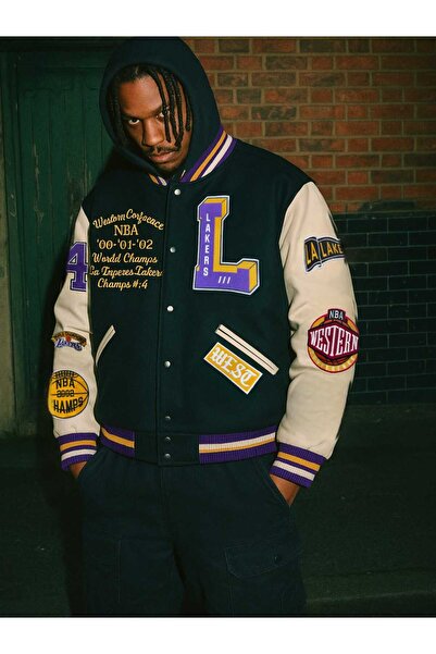 FG KONNİCHİWA Leather Sleeve Embroidery Details Varsity Jackets Available Stock. Embroidery Details