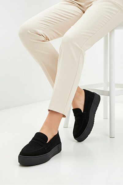 Solo Bag Del'Solera Women's Black Suede Genuine Leather Laceless Orthopedic Sneaker Daily Shoes