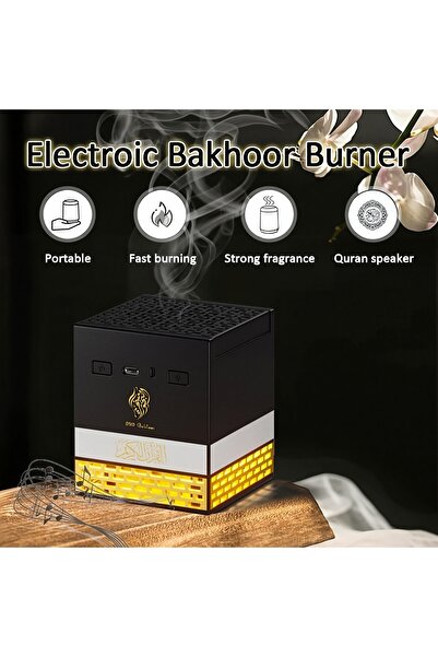 Generic Quran & Bakhoor Night Light, APP & Remote Control Speaker Dimmable Color Changing, SQ-718