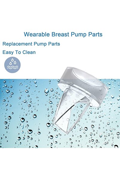 Generic Gokrowin 6-Piece Duckbill Valves Replacement for Wearable Breast Pumps (S9/S10/S12 Compatible)