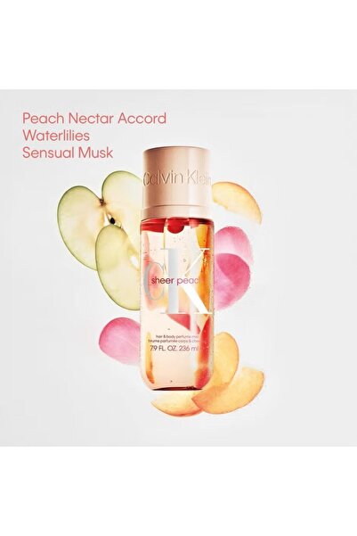 Calvin Klein Sheer Peach body spray, Unisex, 236 ml
