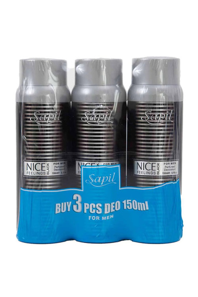 sapil 3pcs 150ml Perfumed Deodorant For Men