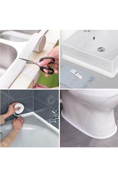 ASHOP Bandă adezivă izolatoare albă de etanșare 3,3 m x 2,8 cm