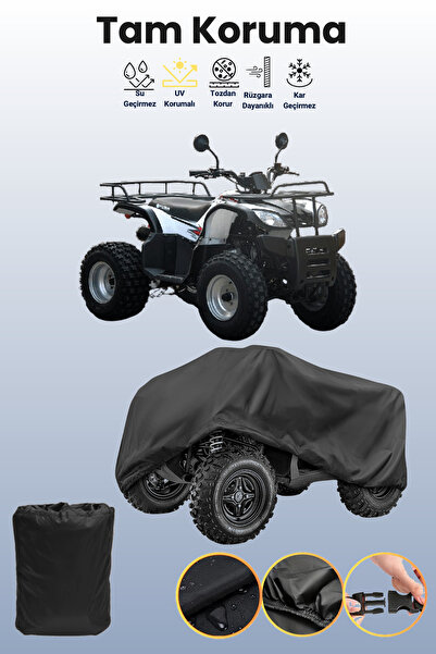 dokaca غطاء بلاستيكي أسود لمركبة كوبا جاردن تراك 150، غطاء واقي للمركبة الرباعية