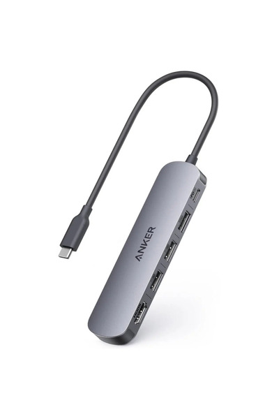 Anker Σταθμός σύνδεσης #A8357HA0, 5 σε 1, USB-C, HDMI 4K @30Hz, PD 90W, γκρι