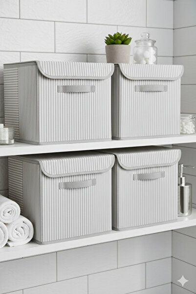 HomyJRs Inside Cabinet Organizer Box - 30X30X30 cm Foldable Storage Box