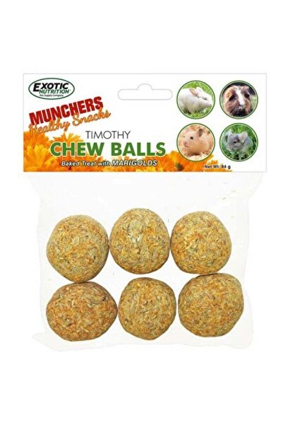 Exotic Nutrition كرات مانشرز مارغولد وتيموثي للمضغ، 6 قطع
