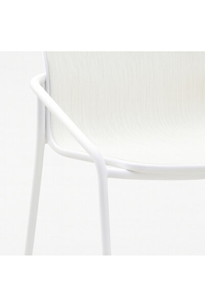 Ebticar Chic White Outdoor Tea Set – 2 Chairs & 1 Table