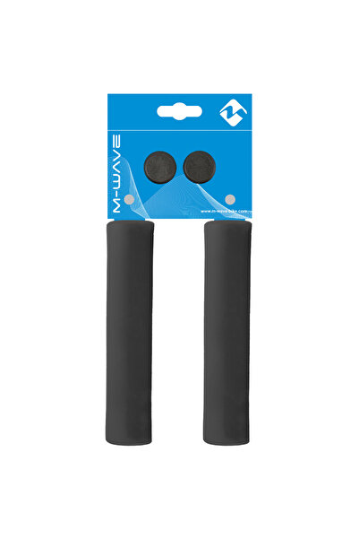 M-wave Manșoane negre pentru bicicletă, cauciuc super ușor